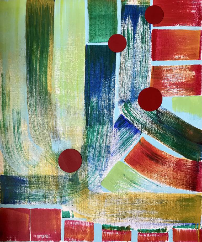 Original Abstract Expressionism Abstract Paintings by Hong Nguyen