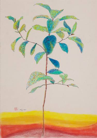 Original Fine Art Tree Paintings by Hong Nguyen