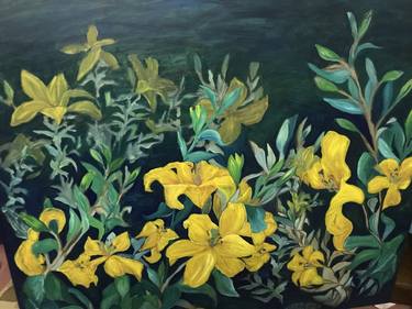 Original Fine Art Floral Paintings by Hong Nguyen