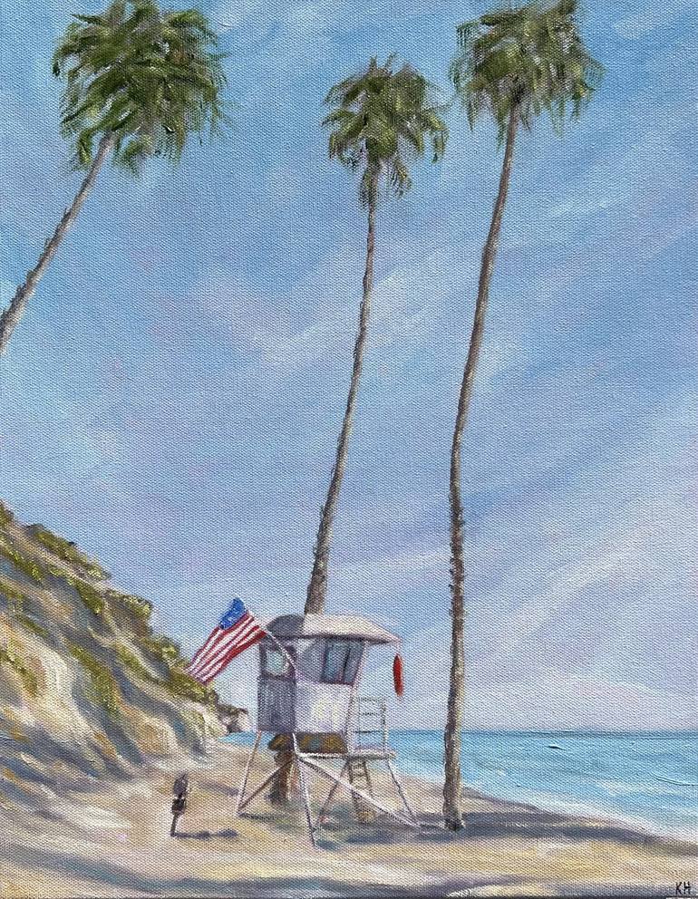 Original Beach Painting by Kirsten Hagen