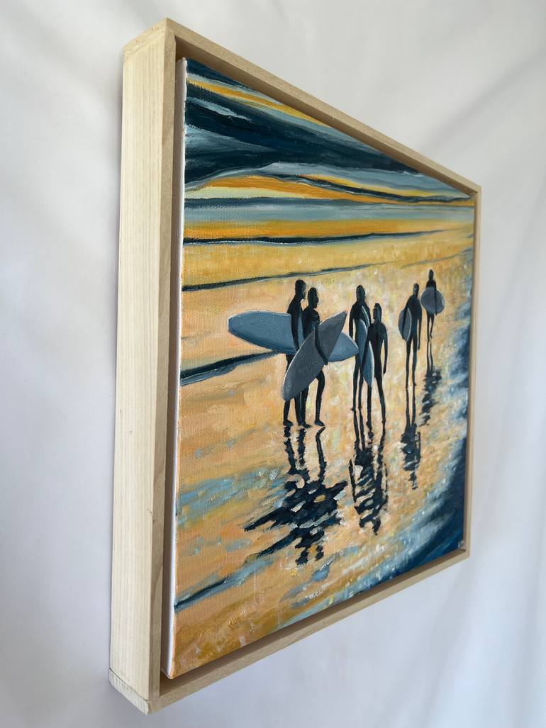 Original Conceptual Beach Painting by Kirsten Hagen