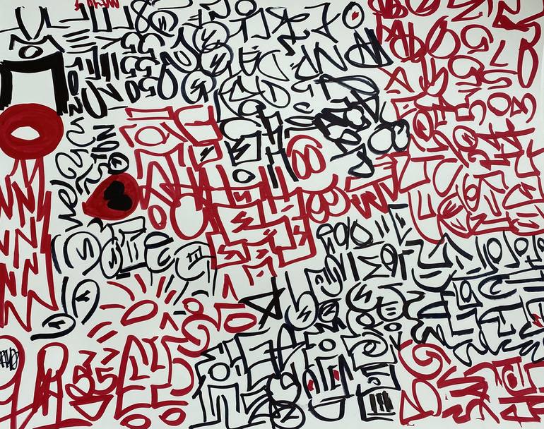 Graff Style Poster Board Drawing by MAYO KLLCTV Saatchi Art