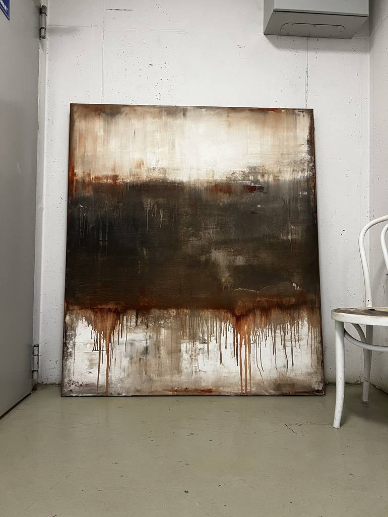 Original Conceptual Abstract Painting by Michal Wrobel