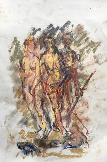 Original Modern Nude Drawings by Pierre Gogois