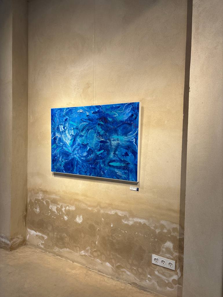Original Abstract Expressionism Abstract Painting by Josefina De Leon Sorhuet
