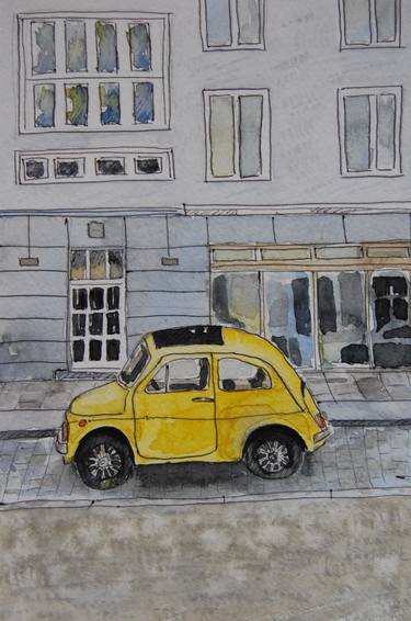 Street sketching/ Car/2, Watercolor thumb