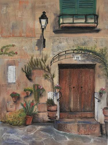 Saatchi Art Artist Daria Patrakov; Paintings, “Beautiful old street. Softpastels illustration” #art