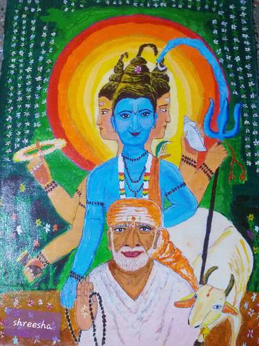 Original Figurative Religious Painting by Shweta Patil