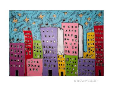 Print of Expressionism Architecture Paintings by Shaw Prescott