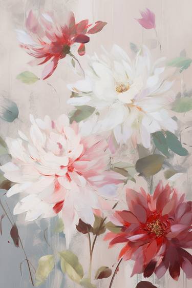 Original Expressionism Floral Digital by Anna Rudko