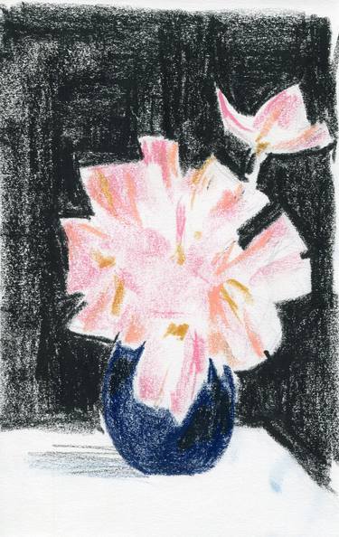 Original Impressionism Floral Drawings by Anna Rudko