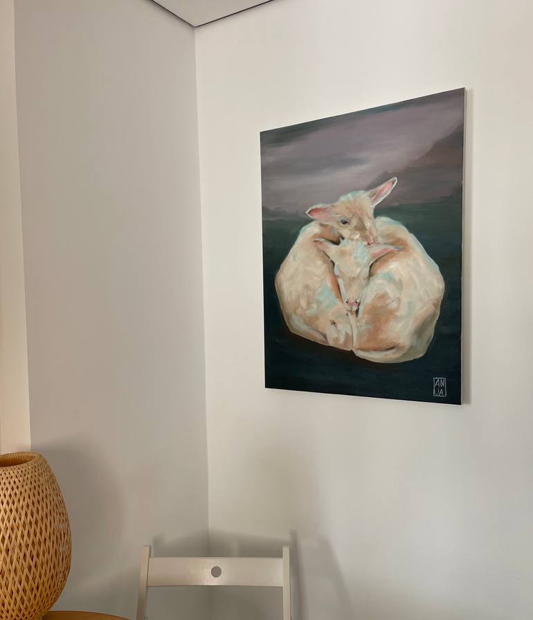 Original Impressionism Animal Painting by Anna Rudko