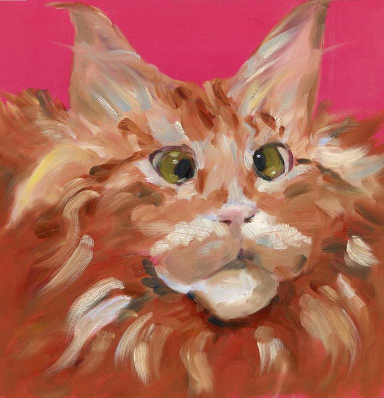Original Figurative Animal Paintings by Anna Rudko