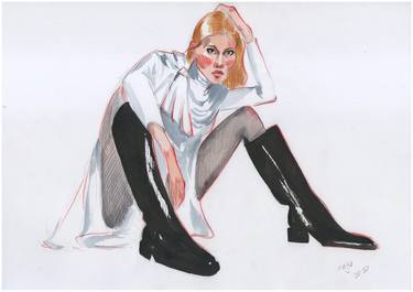 Print of Figurative Fashion Paintings by Anna Rudko