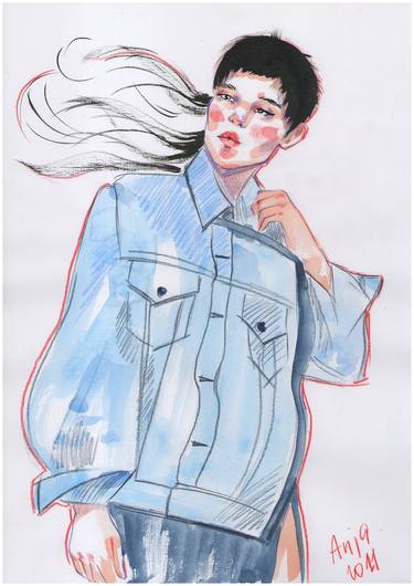 Print of Fine Art Fashion Drawings by Anna Rudko