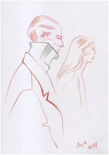 Print of Figurative Fashion Drawings by Anna Rudko