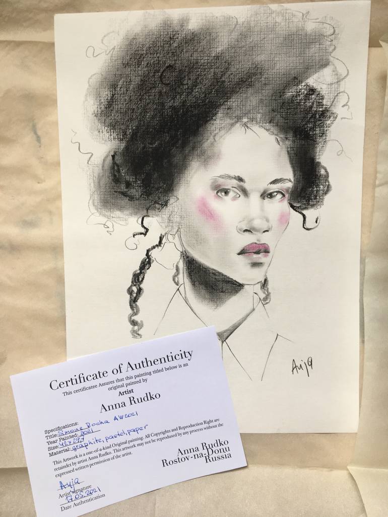 Original Figurative Fashion Drawing by Anna Rudko