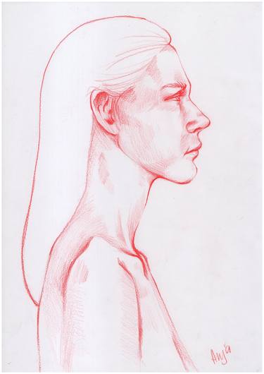 Print of Portrait Drawings by Anna Rudko