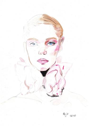 Print of Fine Art Fashion Drawings by Anna Rudko