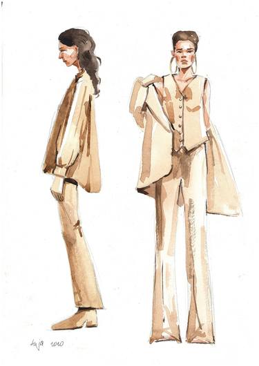 Original Fashion Drawings by Anna Rudko