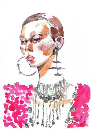 Fashion portrait in pink thumb
