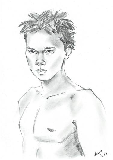 Print of Fine Art People Drawings by Anna Rudko