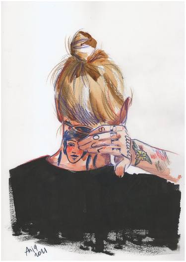 Print of Portrait Drawings by Anna Rudko