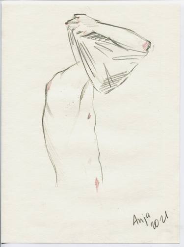 Print of Figurative Body Drawings by Anna Rudko