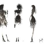 Collection Watercolor silhouettes