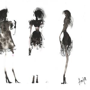 Collection Watercolor silhouettes