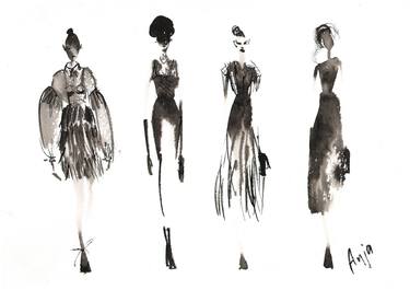 Print of Fashion Drawings by Anna Rudko