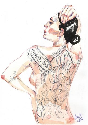 Print of Nude Drawings by Anna Rudko