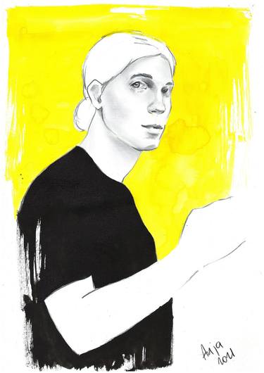 Original Figurative Portrait Drawings by Anna Rudko