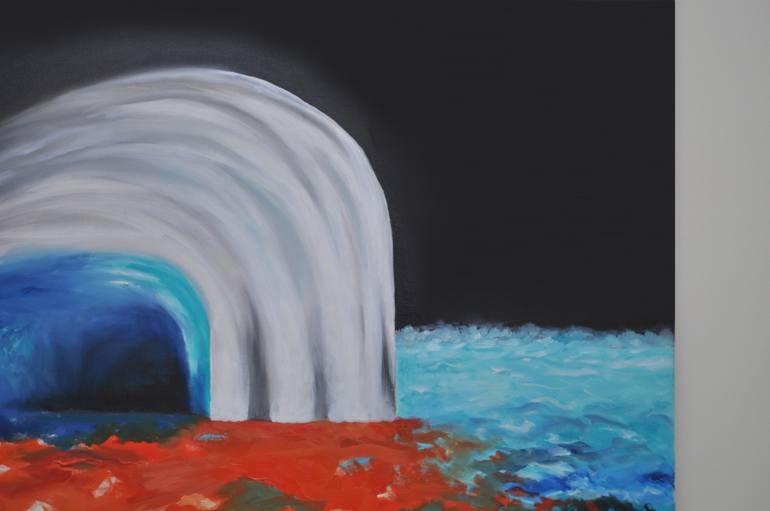 Original Abstract Seascape Painting by Zelie Alice