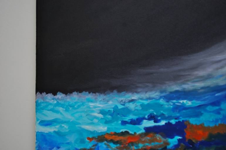 Original Abstract Seascape Painting by Zelie Alice