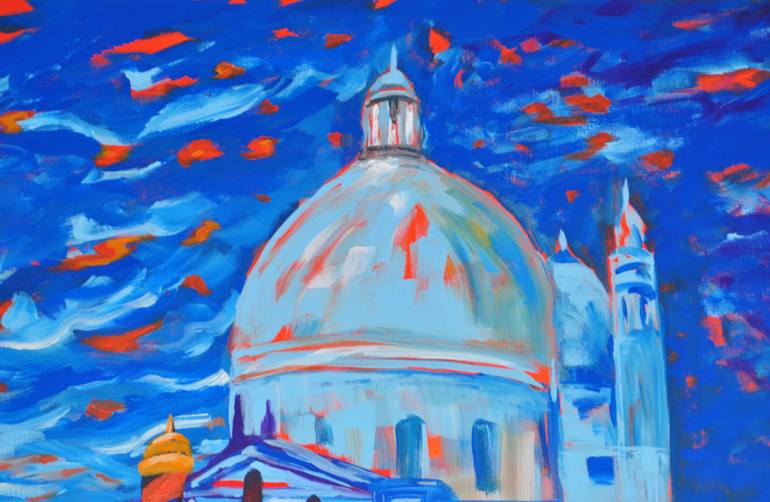 Original Abstract Landscape Painting by Zelie Alice
