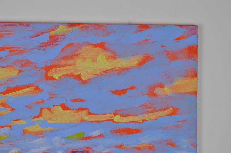 Original Abstract Landscape Painting by Zelie Alice