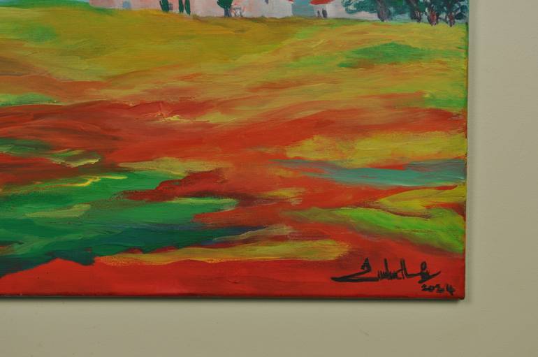 Original Impressionism Landscape Painting by Zelie Alice