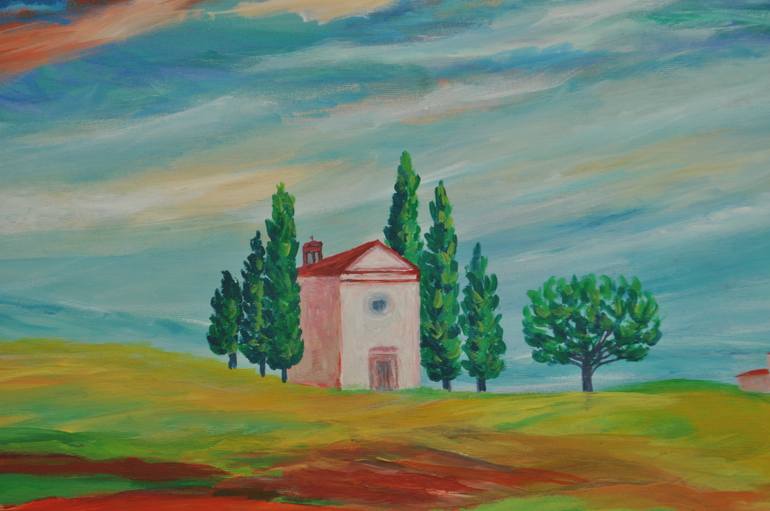 Original Impressionism Landscape Painting by Zelie Alice