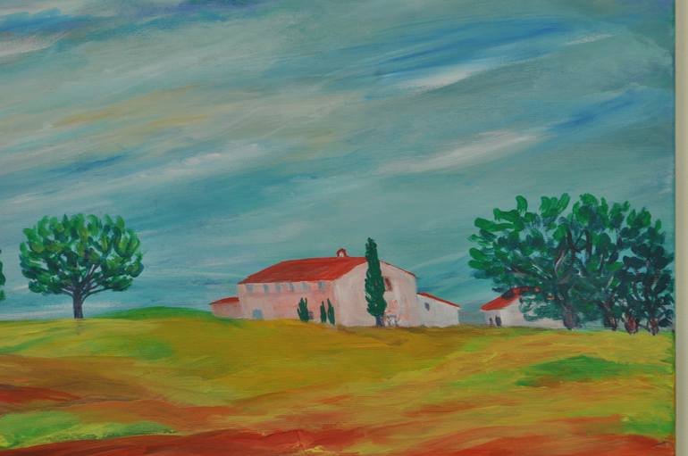 Original Impressionism Landscape Painting by Zelie Alice