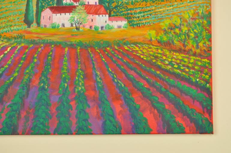 Original Art Nouveau Landscape Painting by Zelie Alice