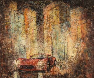 Print of Expressionism Automobile Paintings by Robert Bass