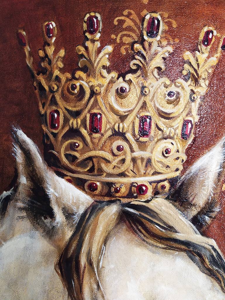 Original Art Deco Horse Painting by Loina  Nataliya Dzhurlyak