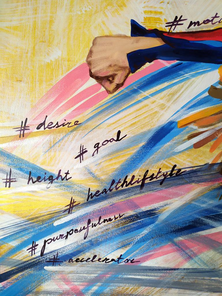 Original Conceptual Health & Beauty Painting by Loina  Nataliya Dzhurlyak