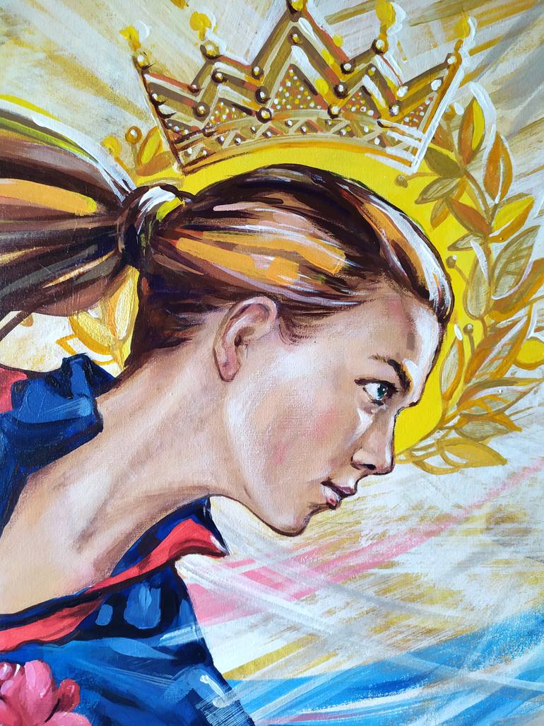 Original Conceptual Health & Beauty Painting by Loina  Nataliya Dzhurlyak