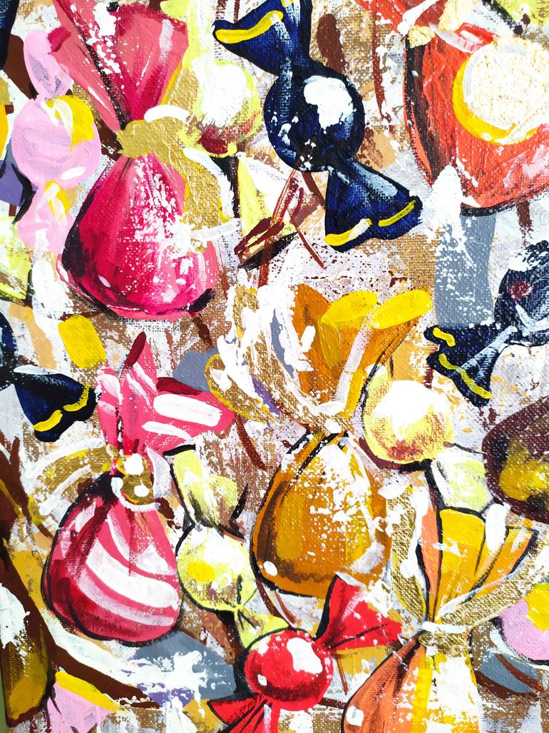 Original Art Deco Still Life Painting by Loina  Nataliya Dzhurlyak