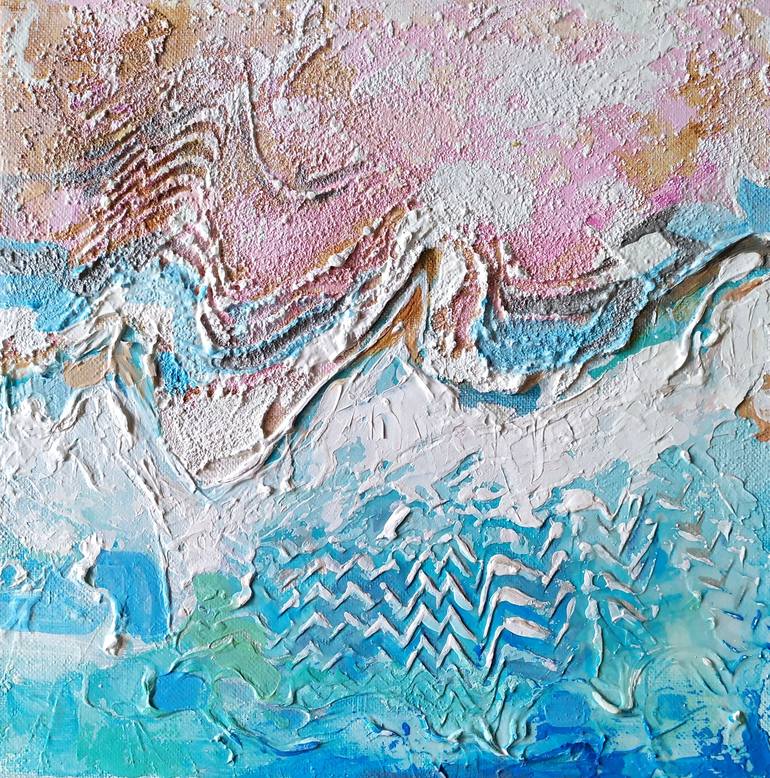 Original Abstract Beach Painting by LOINA  Nataliya Dzhurlyak