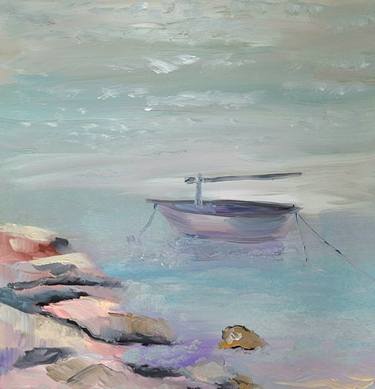 Original Boat Paintings by Renata Minko