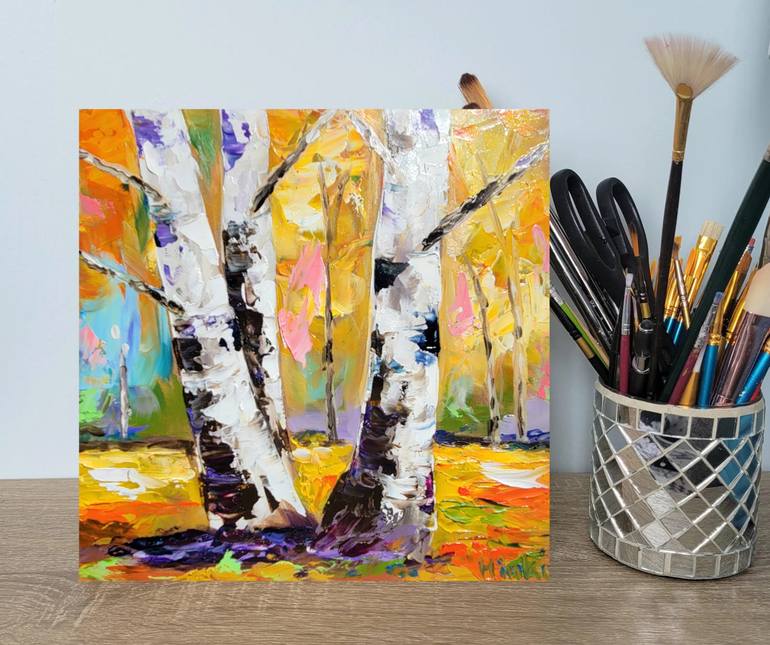 Original Abstract Landscape Painting by Renata Minko