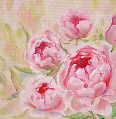 Original Abstract Floral Paintings by Renata Minko